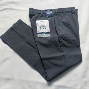 Izod Sportflex Max Comfort Chino Dress Pants Straight Fit 34X30